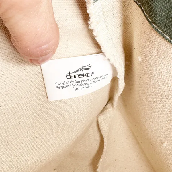 Dansko Cream And Sage Green Tote Bag Nwot - Image 7