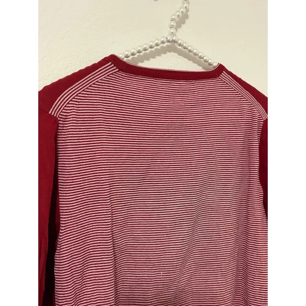 Moschino Sweater Women's Size XL Red Crewneck Pullover Jumper Luxe Designer Top - Image 8