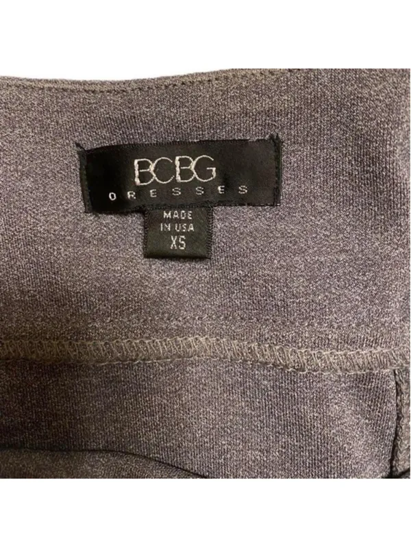 BCBG Gray Sleeveless Dress BCBG grey spaghetti strap dress adjustable straps S - Image 3