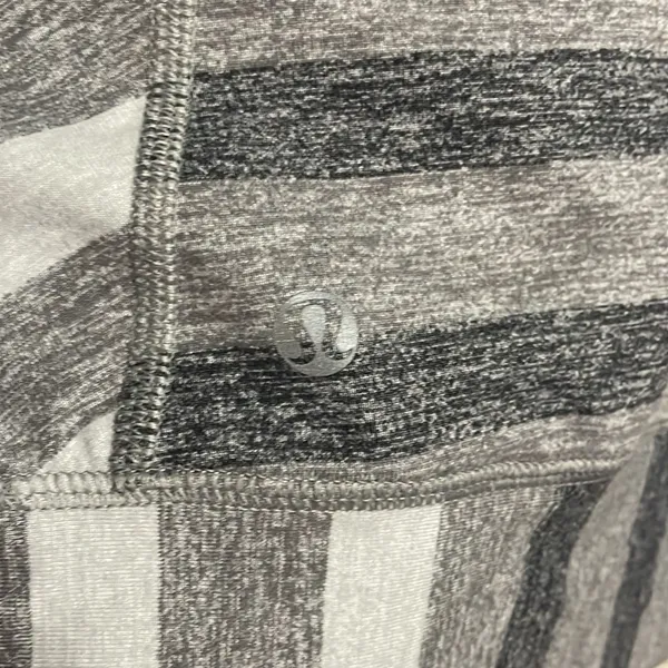 Lululemon Race Your‎ Pace Long Sleeve Marshmallow Stripe Heathered Athleisure - Image 6