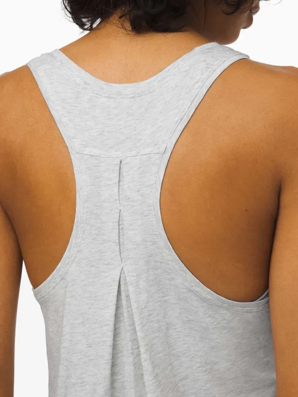 Lululemon Love Tank Heathered Core Light Gray Racerback Top loungewear yoga 4/6 - Image 3