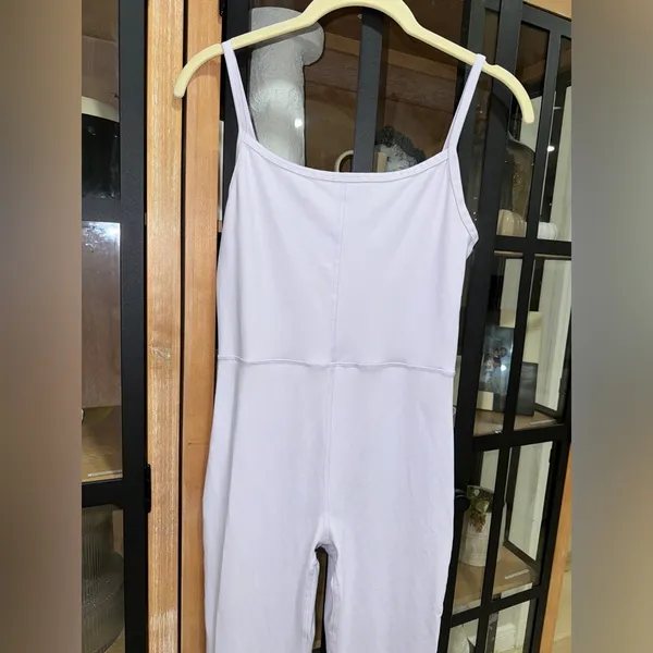 Amazon Flare onesie jumpsuit lavender aritzia Divinity Kick Wilfred workout - Image 5