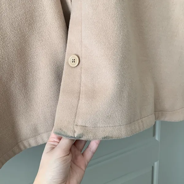 Abercrombie And Fitch Womens Oversized Tan Shacket Jacket Xl - Image 4