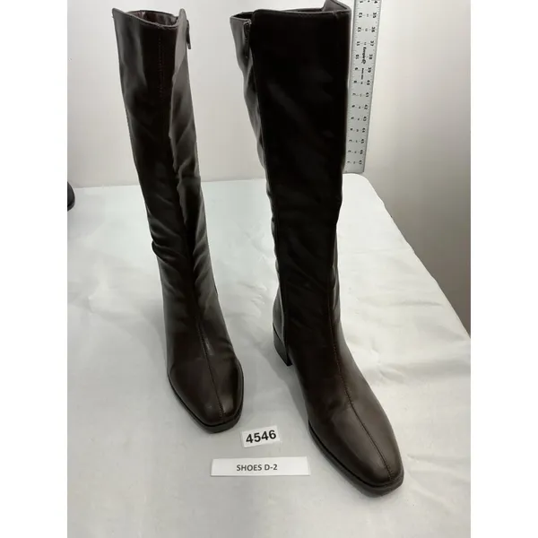 Womans Journee Collection Knee High Riding Boots 6.5 Brown Full Zip Heel NWOT - Image 2