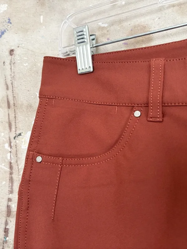 Lululemon City Sleek 5 Pocket 7/8 Pant, Dark Terracotta - Image 4