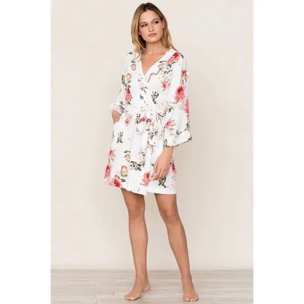 YUMI KIM Dream Lover Floral Robe True‎ Love Bridal Bridesmaid Summer Small - Image 5