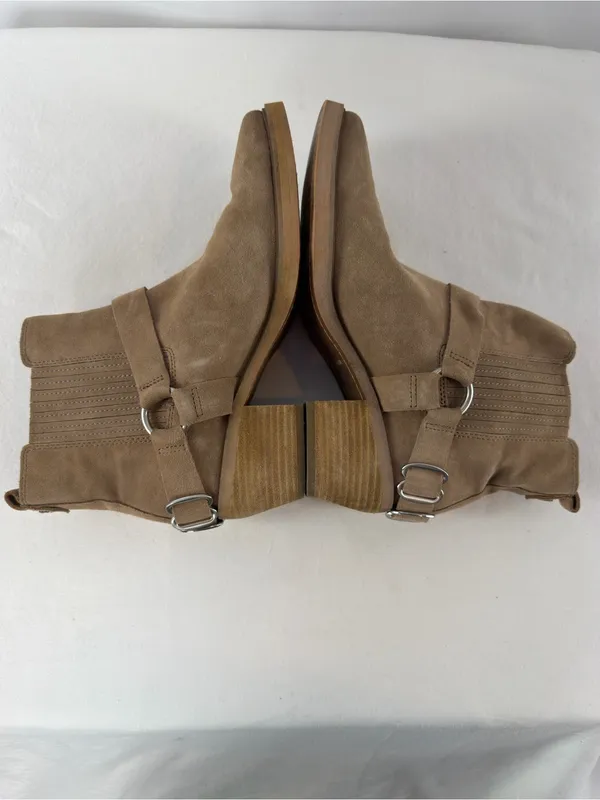 Sam Edelman‎ Bellamie Suede Square Toe Bootie in Taupe Size 8 - Image 5