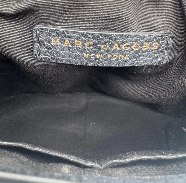 Marc Jacobs Empire City Mini Messenger Black Pebbled Leather Crossbody Bag - Image 8