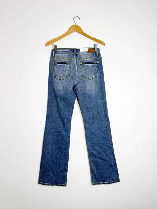 Judy Blue Boot Cut Jeans Size 7/28 Medium Wash NWT JB82350MD - Image 2