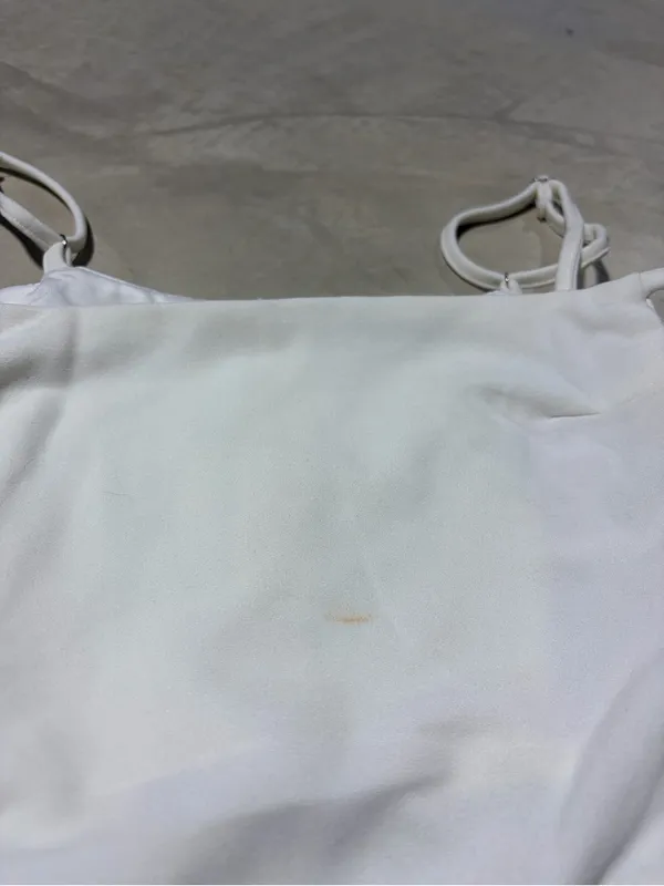 Beginning boutique super lonely White Strappy Crop Top - Image 2