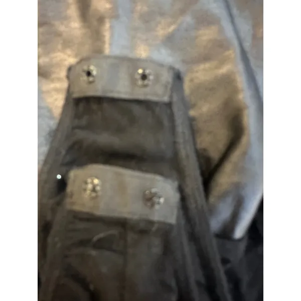 Say What? Womens Black Faux Leather Bustier Bodysuit Underwire M - Image 4