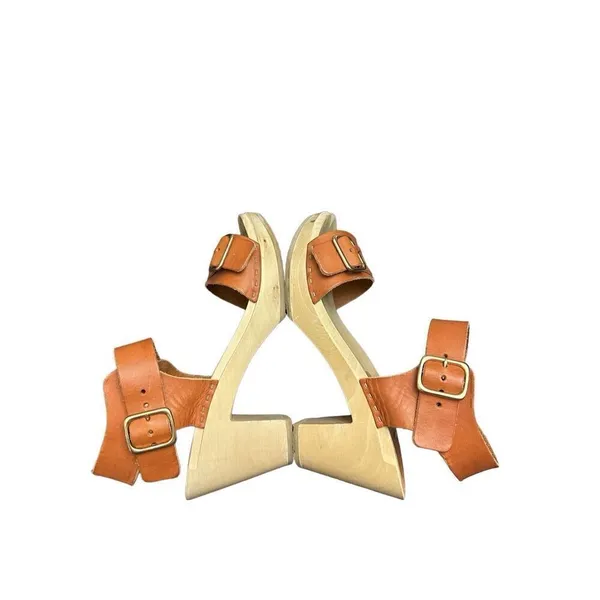 BRYR CLOGS Size 36 Tan - Image 5