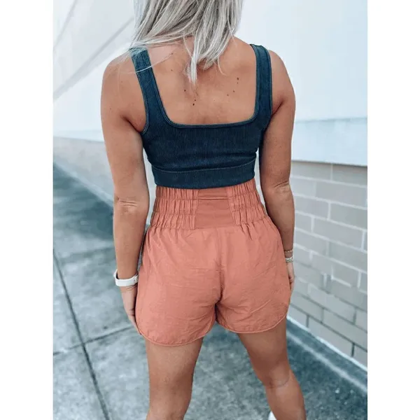 Free People Movement Brushed Apricot The Way Home Shorts Large NWOT - Image 8