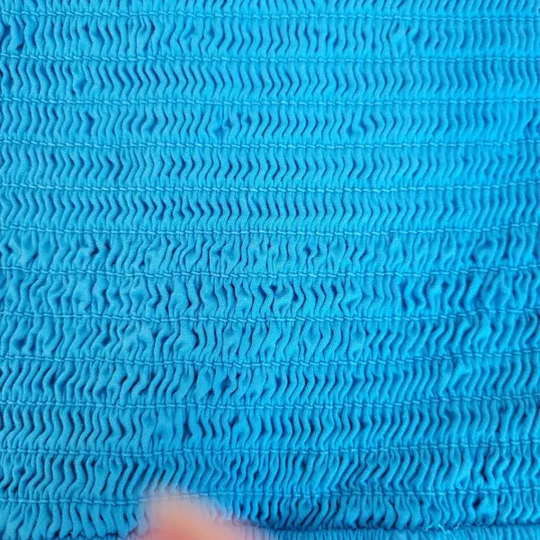 LOFT Smocked Halter Midi Dress Womens Size 2 Blue Sundress Vacation Resort Party - Image 7
