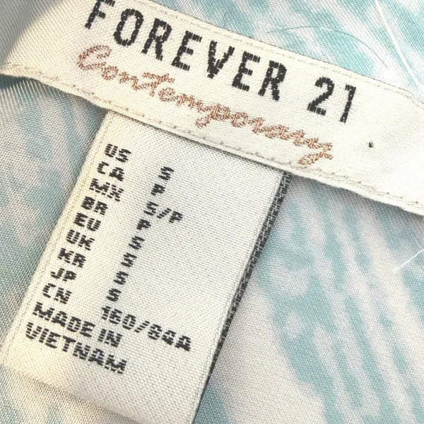 Forever 21 Kimono Duster Robe Satin Multicolor‎ Japanese Scenic Print Long S - Image 2