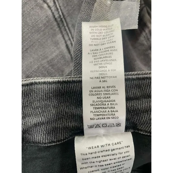 Good American Size 10 30 Jeans Distressed Denim - Image 9