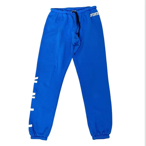 PINK Victoria’s Secret blue lace up joggers sweatpants Y2K Xs loungewear - Image 4