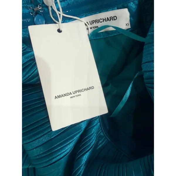 NWT Amanda Uprichard Collina Jumpsuit‎ Maui Pleated Strapless XS - Image 6