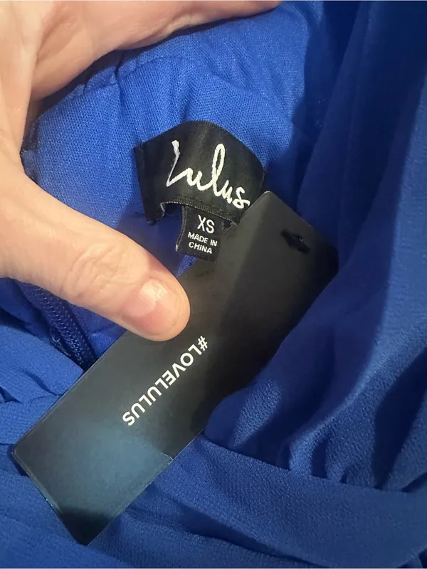 NWT Lulus | Heavenly Hues Royal Blue Maxi Dress, Size XS - Image 7