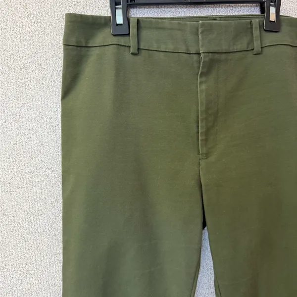 Club Monaco Women Size 10 Retro Casual Green Capris Dress Pants‎ - Image 2