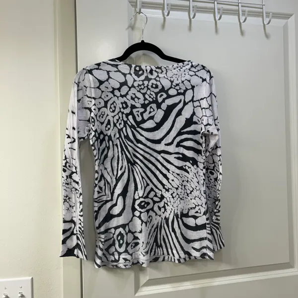 Cache vintage y2k animal print bedazzled top - Image 3