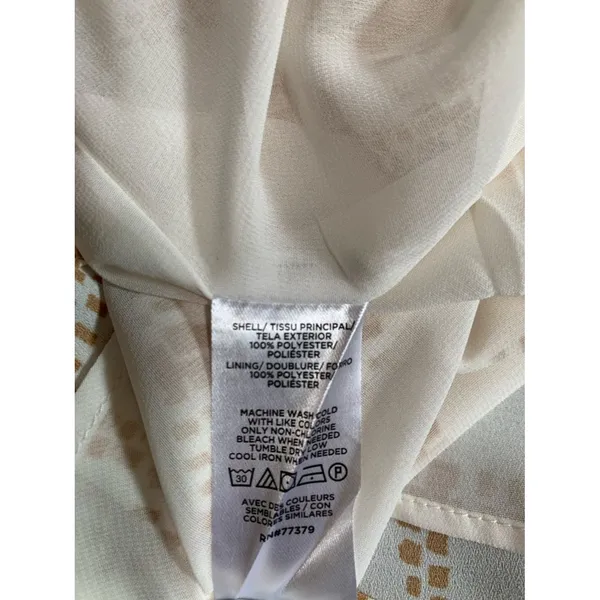 POLISHED PROFESSIONAL | Ann Taylor Bow Neck Windowpane Blouse S - Image 5