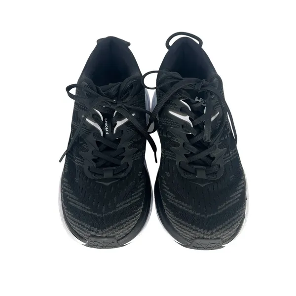 HOKA Gaviota 4 Black White Running Shoes‎ Women's Size 7.5B - Image 5