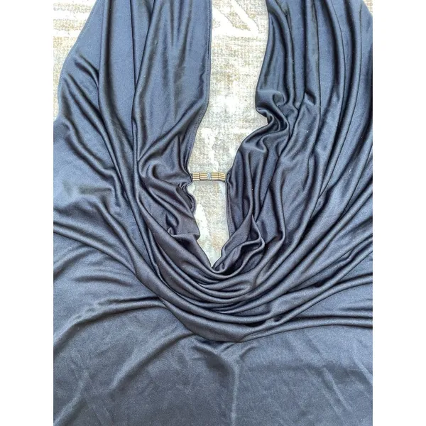 Indie Sleaze Fairy Grunge Y2K Slinky Satin Halter Cowl Tunic Top VS Very Sexy M - Image 13