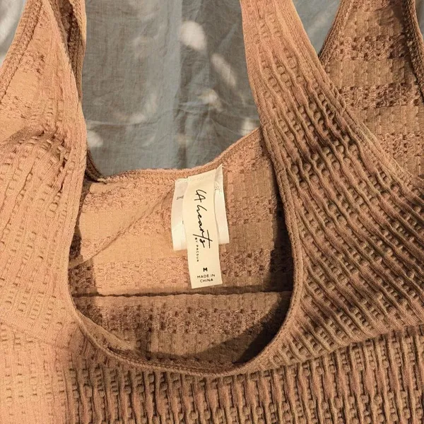 LA Hearts Taupe Ribbed Crop Top - Image 4