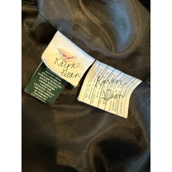 Lauren Ralph Lauren Black Hooded Button Front Trench Coat Jacket XL - Image 6