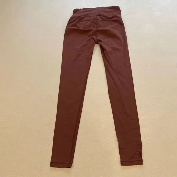 Aeropostale High Rise Leggings Women’s Small Burgundy Active Stretch - Image 2