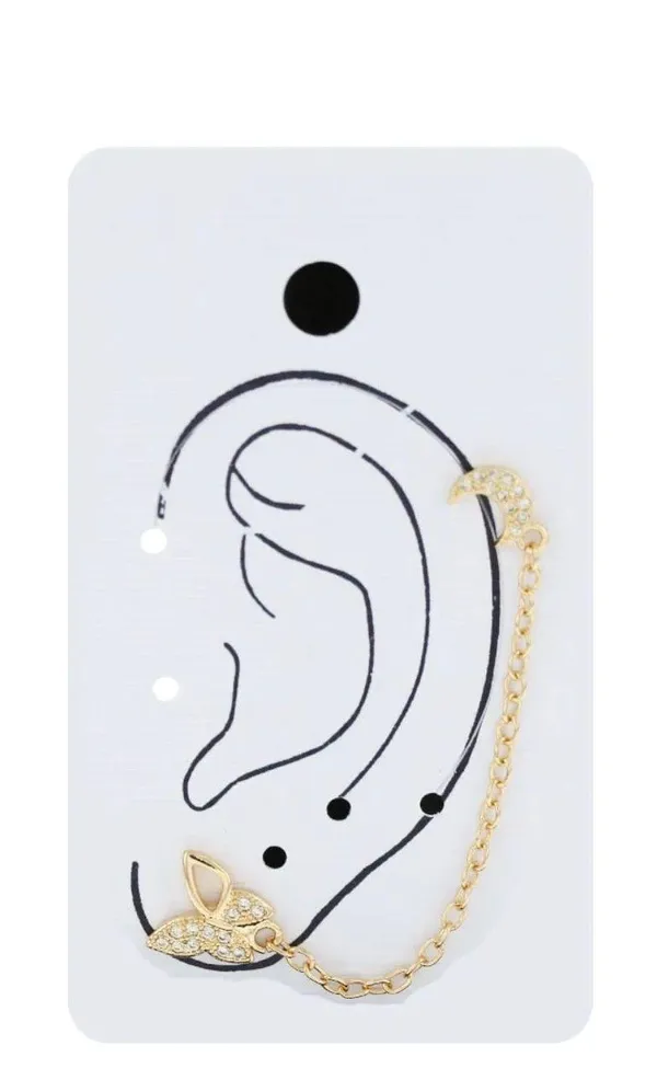Gold Plated Stud Earring With Stud Earring Set - Image 2