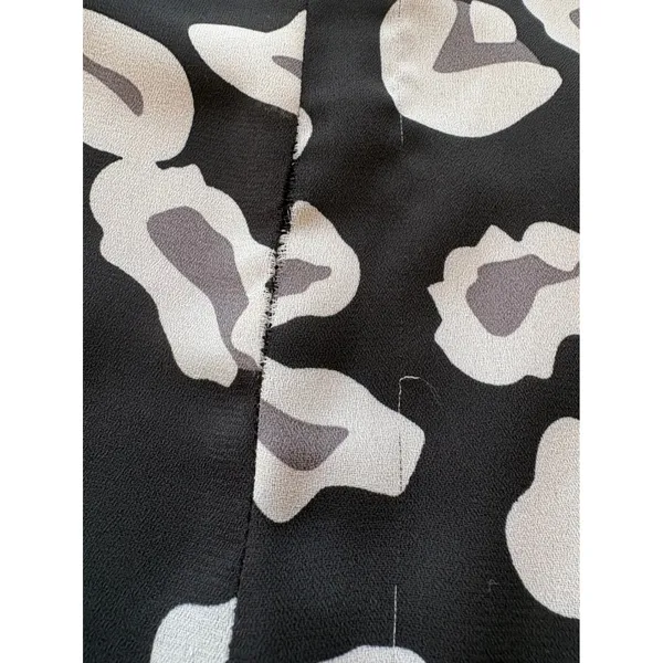 Show‎ Me Your Mumu Barry Bell Sleeve Dress Black White Leopard Print Mini Small - Image 9