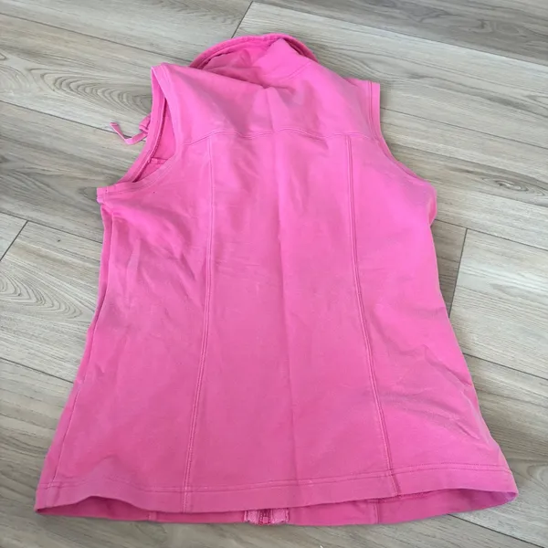 Pendleton Pink Full Zip Vest Hooded Collar Fleece Size Small‎ - Image 3