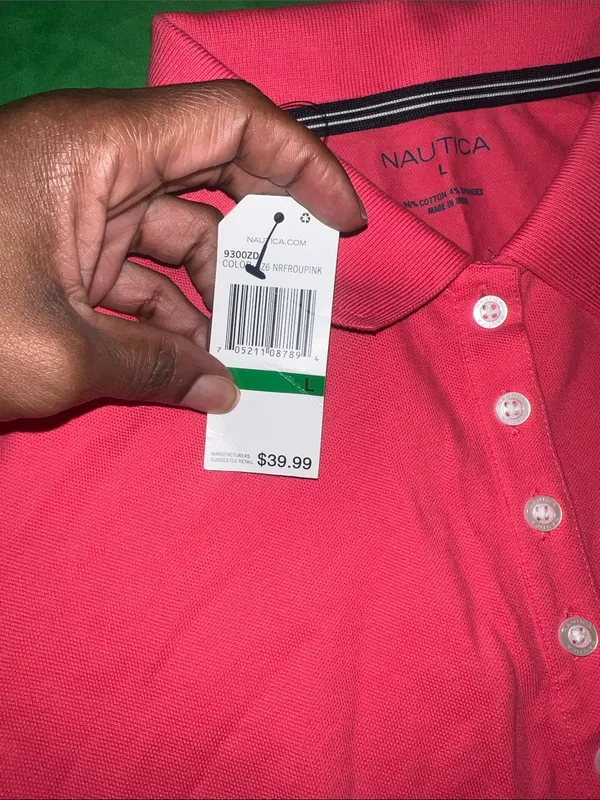 NWT Nautica Pink short-sleeve polo dress Size Large - Image 6
