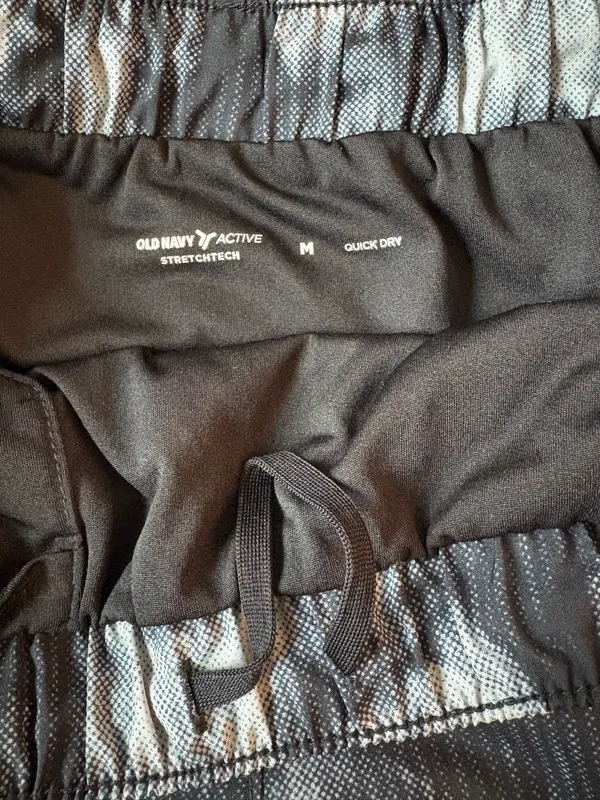 Old Navy Gray & Black Athletic Shorts - Image 2