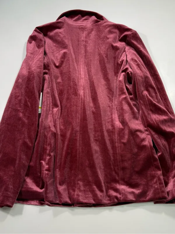 Kensie Wine Velvet Single-Button Blazer Size Medium NWT - Image 10