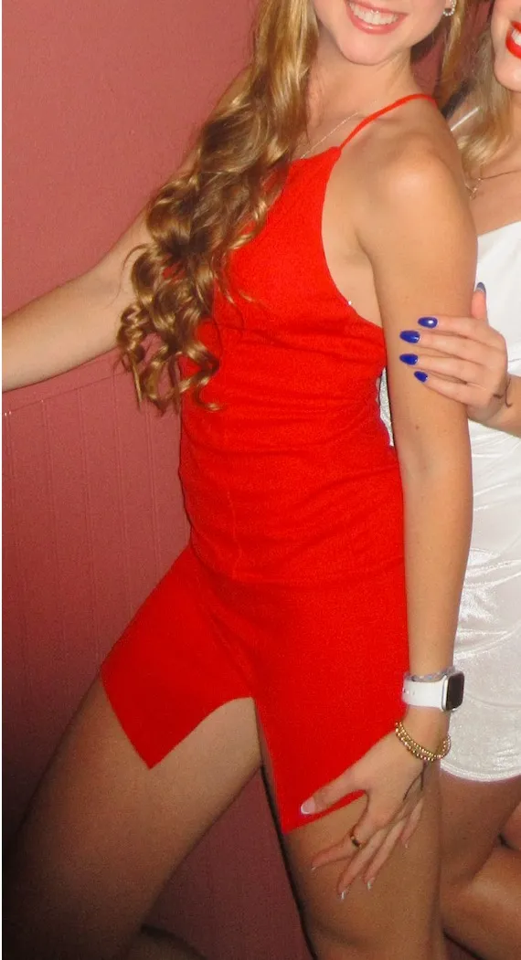 Red Princess Polly Mini Dress - Image 3