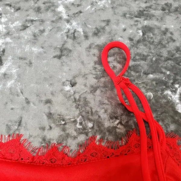 Lulu's Manning Red Lace Tiered‎ Midi Dress - Image 10