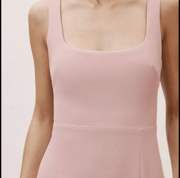 x Anthropologie Adena Side Slit Maxi Dress in Blush rose Pink - Image 5