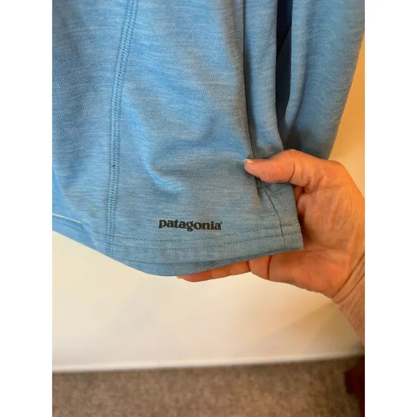 Patagonia Long Sleeve Pullover Hoodie Blue Women's Size Large Activewear - Image 5