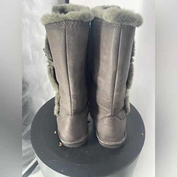 Sonoma Faux Fur Lined Winter Boots Toggle Button Closure Warm Comfy size 8‎ - Image 4