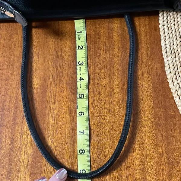 Kate Spade New York Ella Tote Bag Black With White Letters and Logo - Image 18
