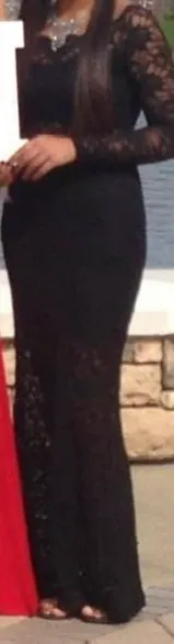 Black Lace Dress - Image 8