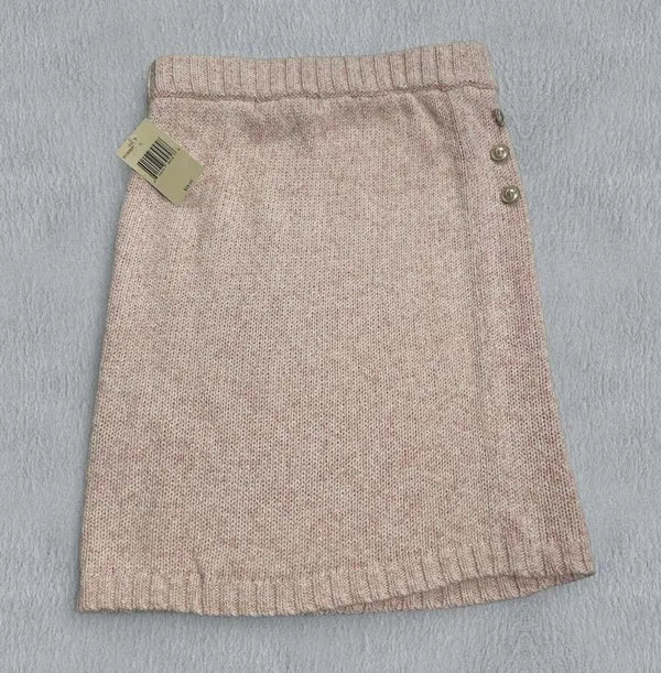 NWT Guess Mini Skirt S Womens Pink Knit Sweater - Image 2