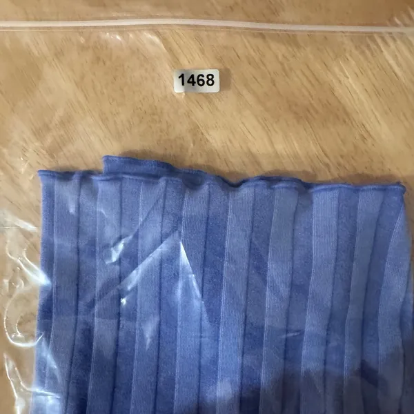 1468 | OFFLINE by Aerie OG Original Ribbed Lettuce Edge Crop‎ Top Blue Womens S - Image 7