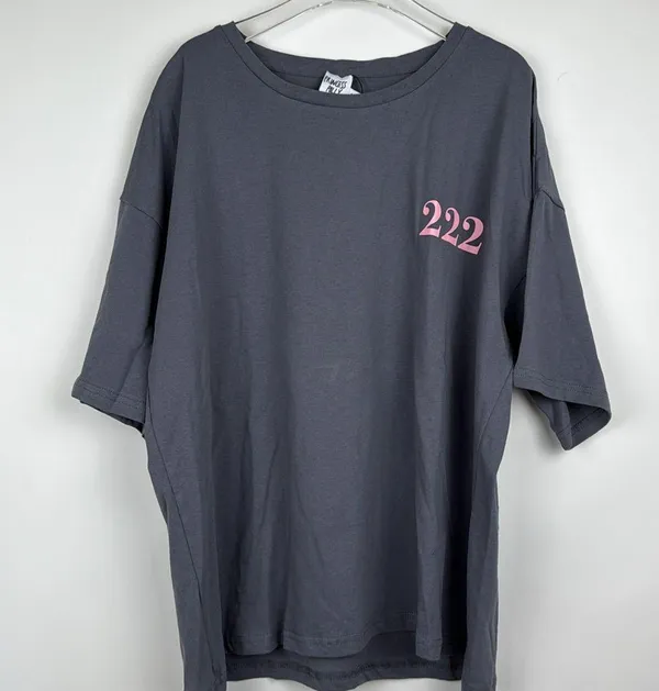 Princess Polly 222 Alignment Oversized Short Sleeve Tee in Slate Size S/M - Image 3