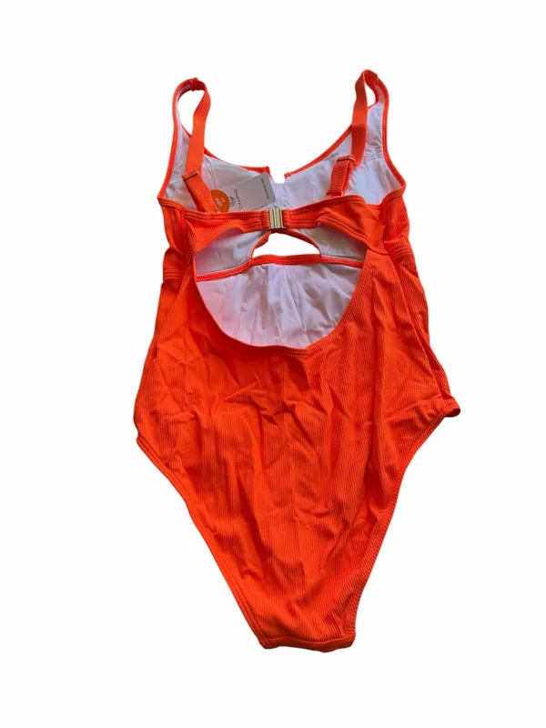 Charmo NEW Women's Orange Cutout One Piece Swimsuit Size L #260215 - Image 5