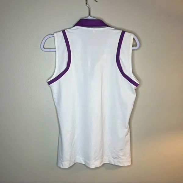 Nike Golf Tour Performance Printed Sleeveless Polo Top‎ - Image 8