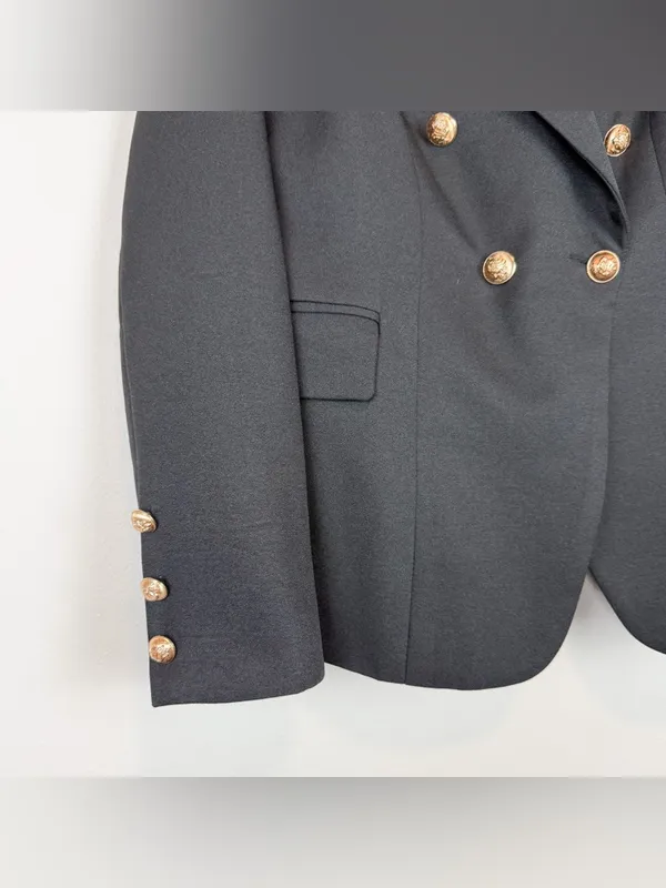 Lioness Palermo Blazer‎ Black Double Breasted Size Medium - Image 9